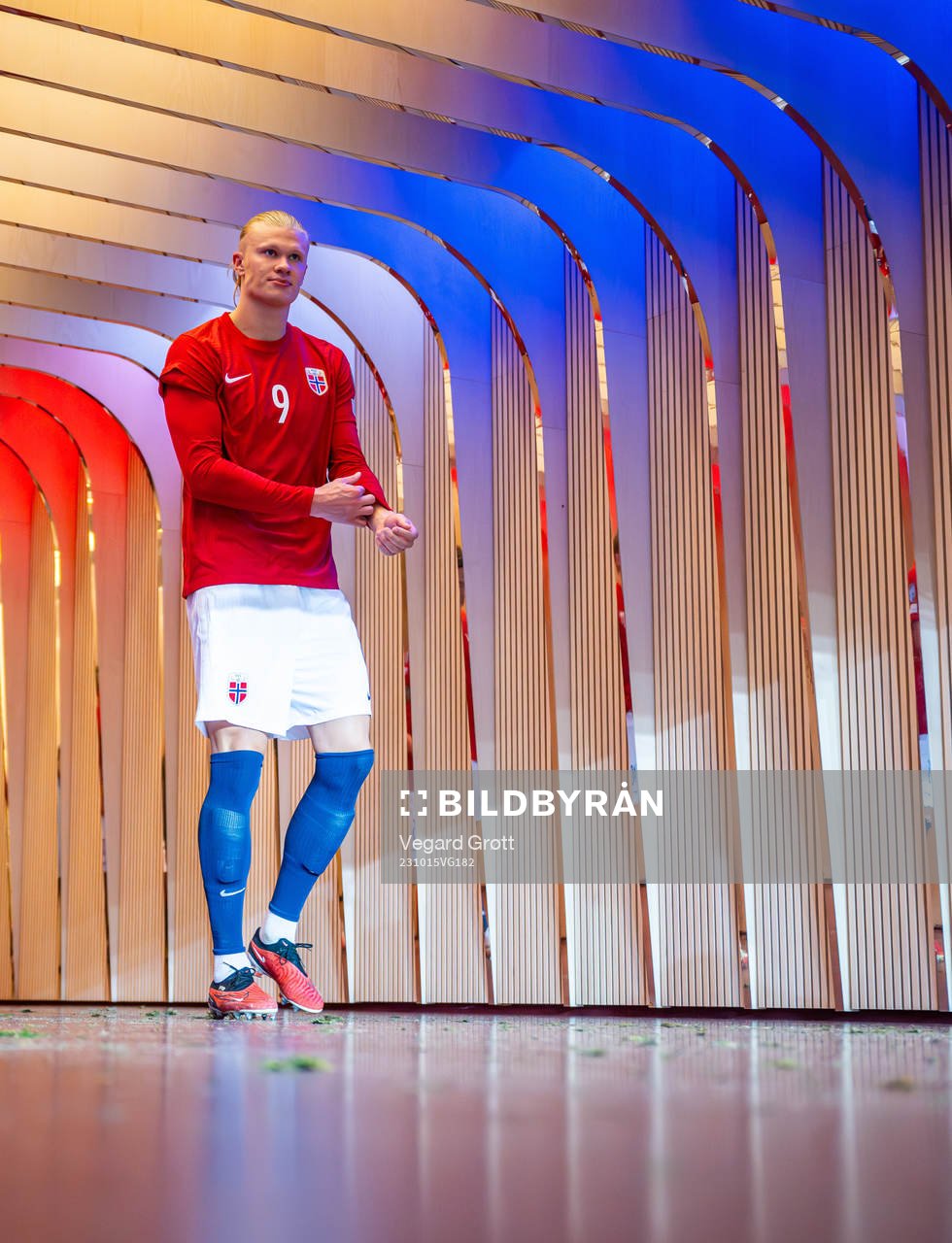 Erling Braut Haaland of Norway at half-time