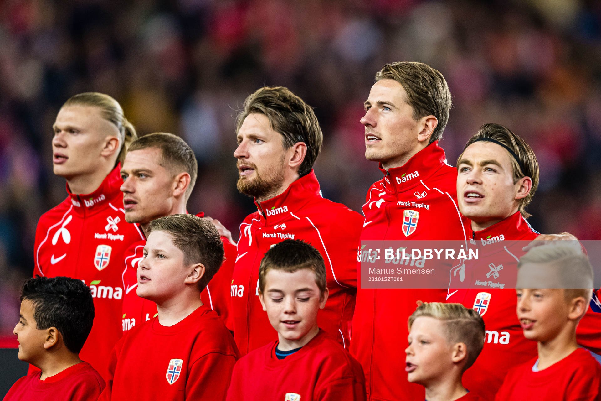 Stefan Strandberg, Sander Berge and Patrick Berg of Norway