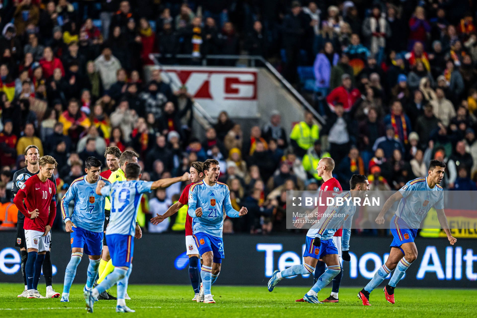 Alvaro Morata, Mikel Oyarzabal, Ferran Torres and Rodri of