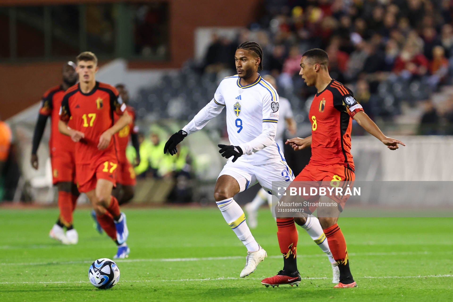 Alexander Isak of Sweden in action with the ball