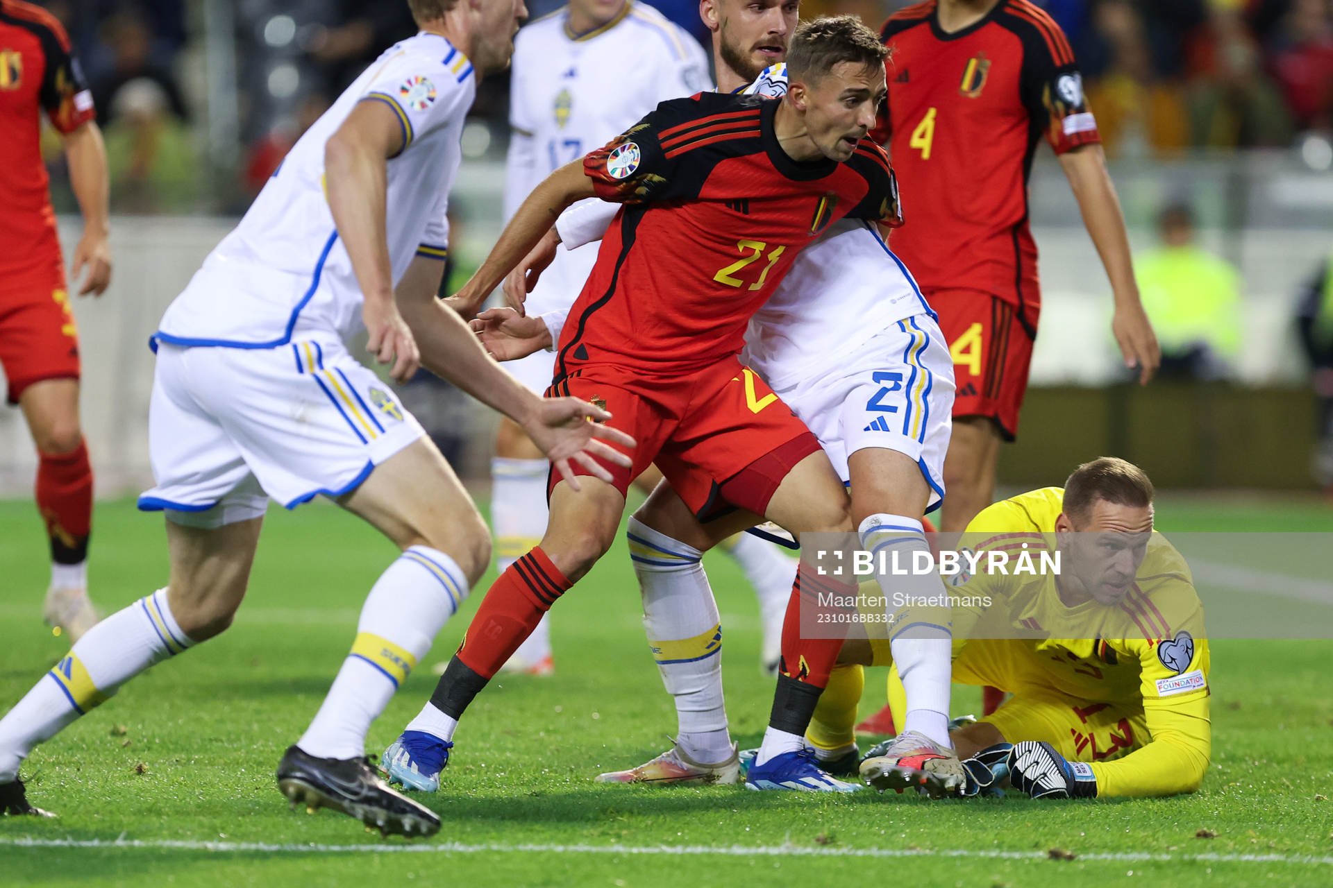 Timothy Castagne of Belgium and Matz Sels of Belgium in