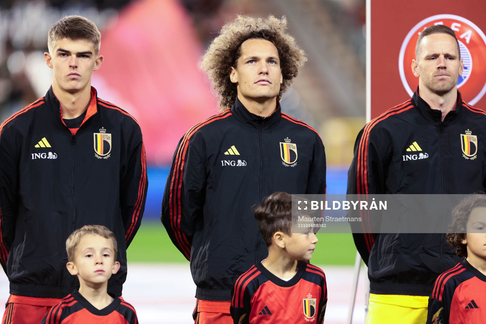 Charles De Ketelaere Wout Faes and Matz Sels of Belgium