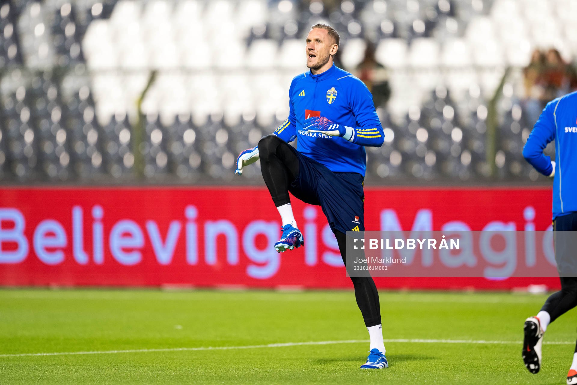 Goalkeeper Robin Olsen of Sweden