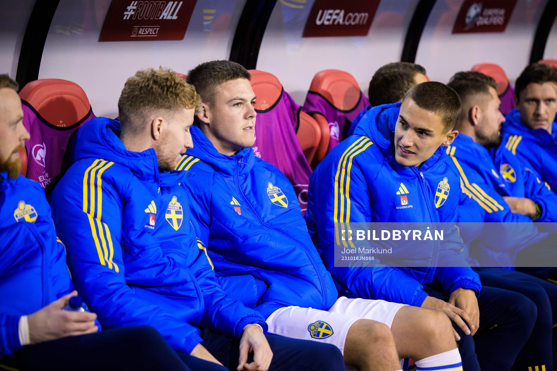 Samuel Gustafson, Emil Holm and Gustaf Lagerbielke of Sweden
