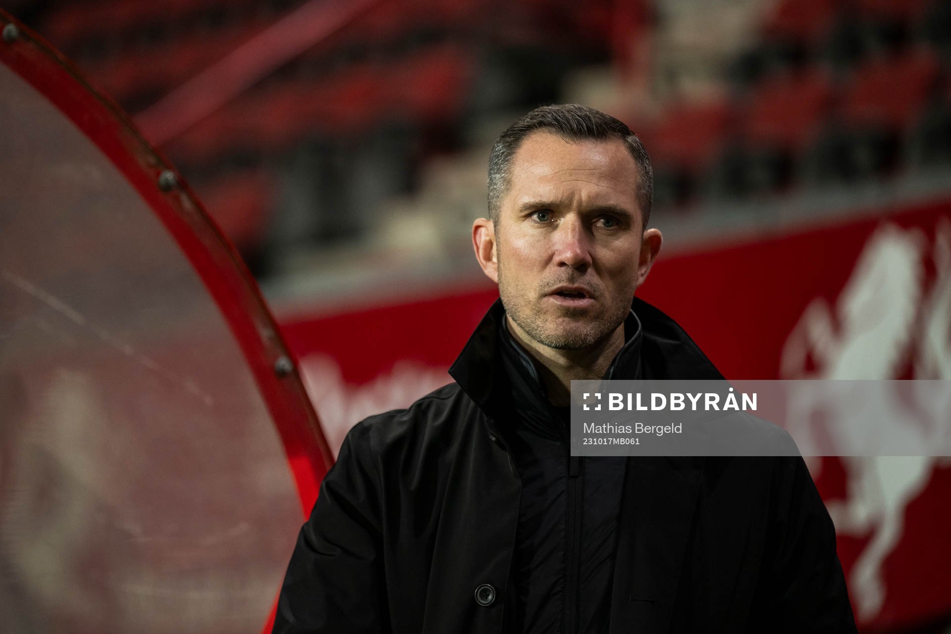Sports director Martin Ericsson during a training session with Häcken on October 17, 2023 in Enschede. 