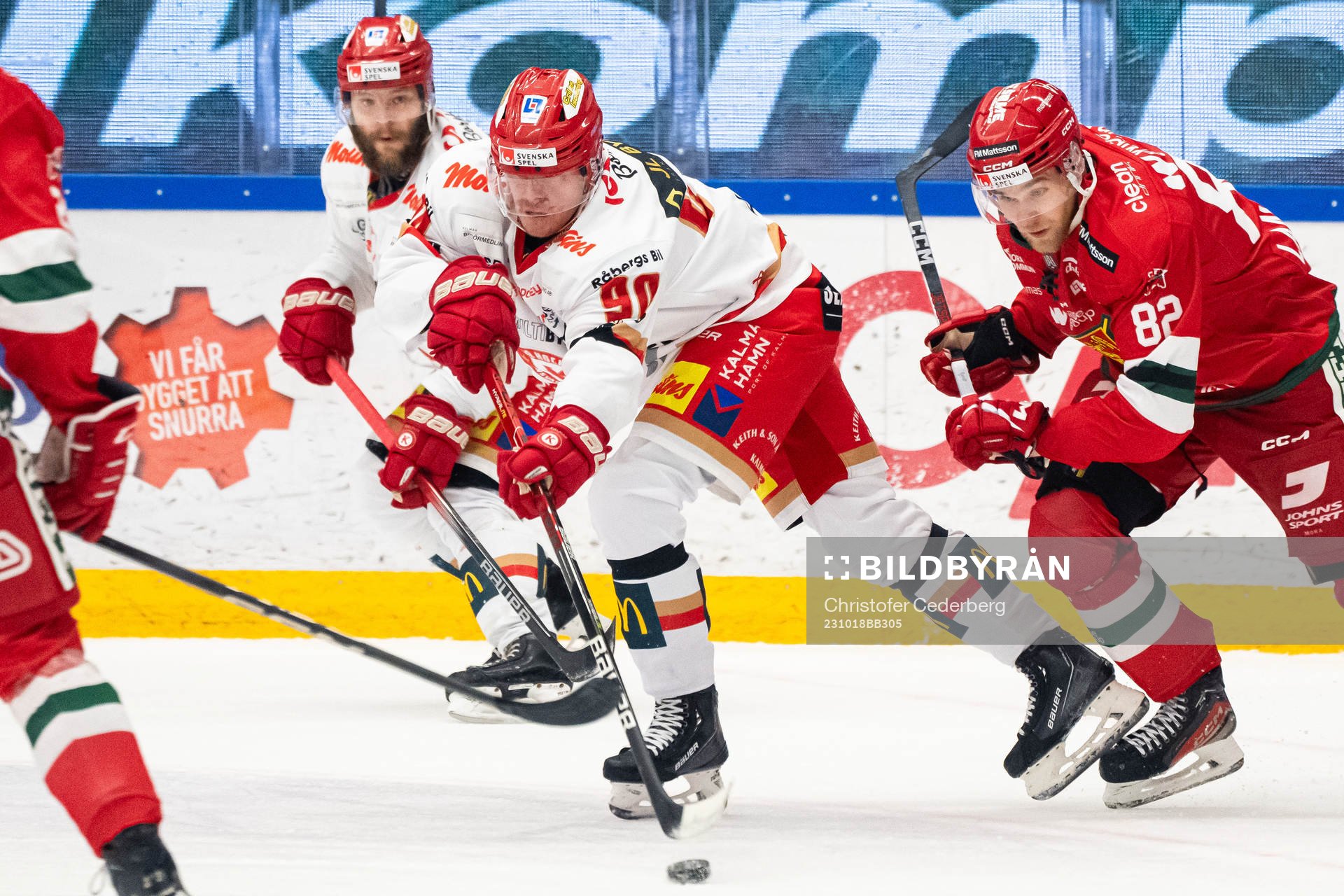 Kalmars Teemu Olavi Lepaus och Moras Roope Laavainen