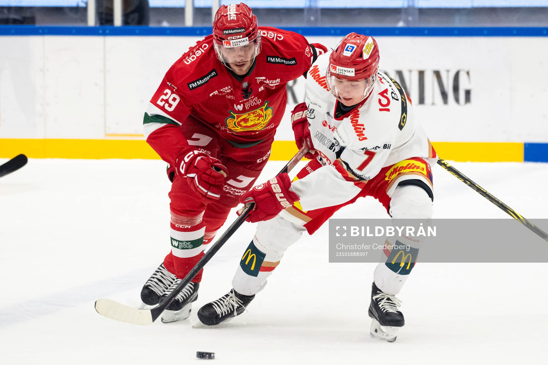 Moras Johan Persson och Kalmars Tim Welin