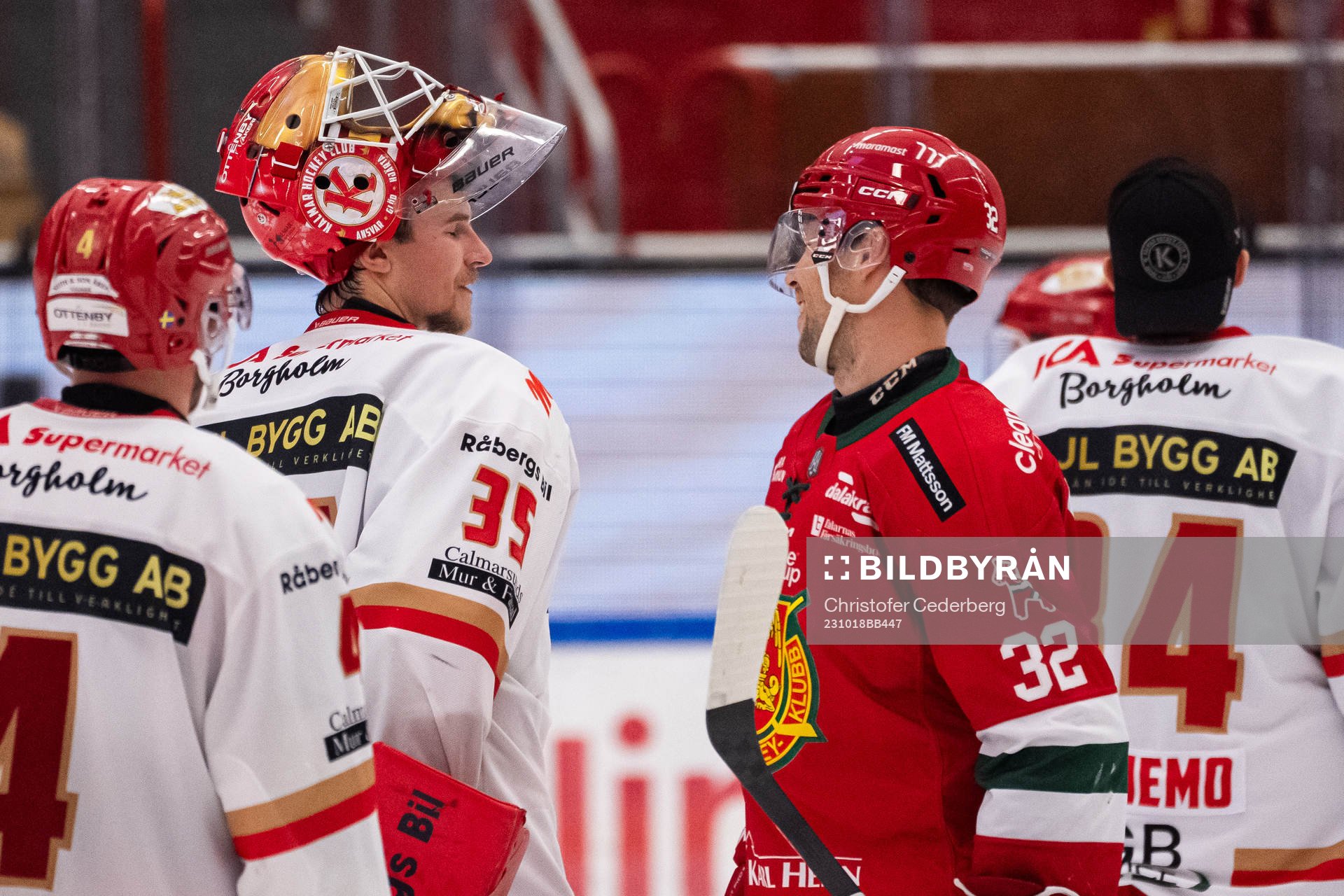 Kalmars målvakt Jonathan Stålberg och Moras Markus Modigs