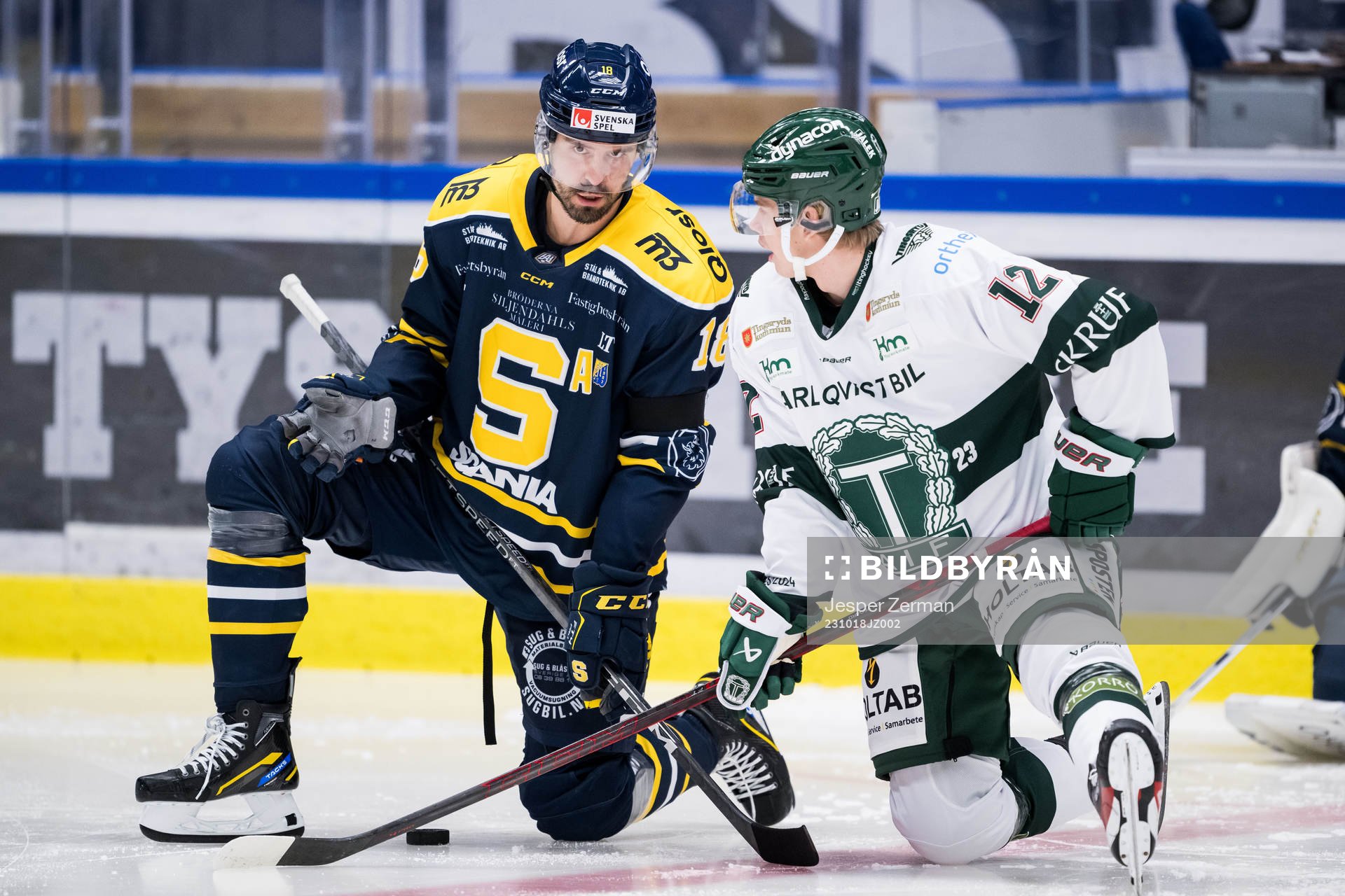 Södertäljes Linus Videll och Tingsryds Albert Sjöberg