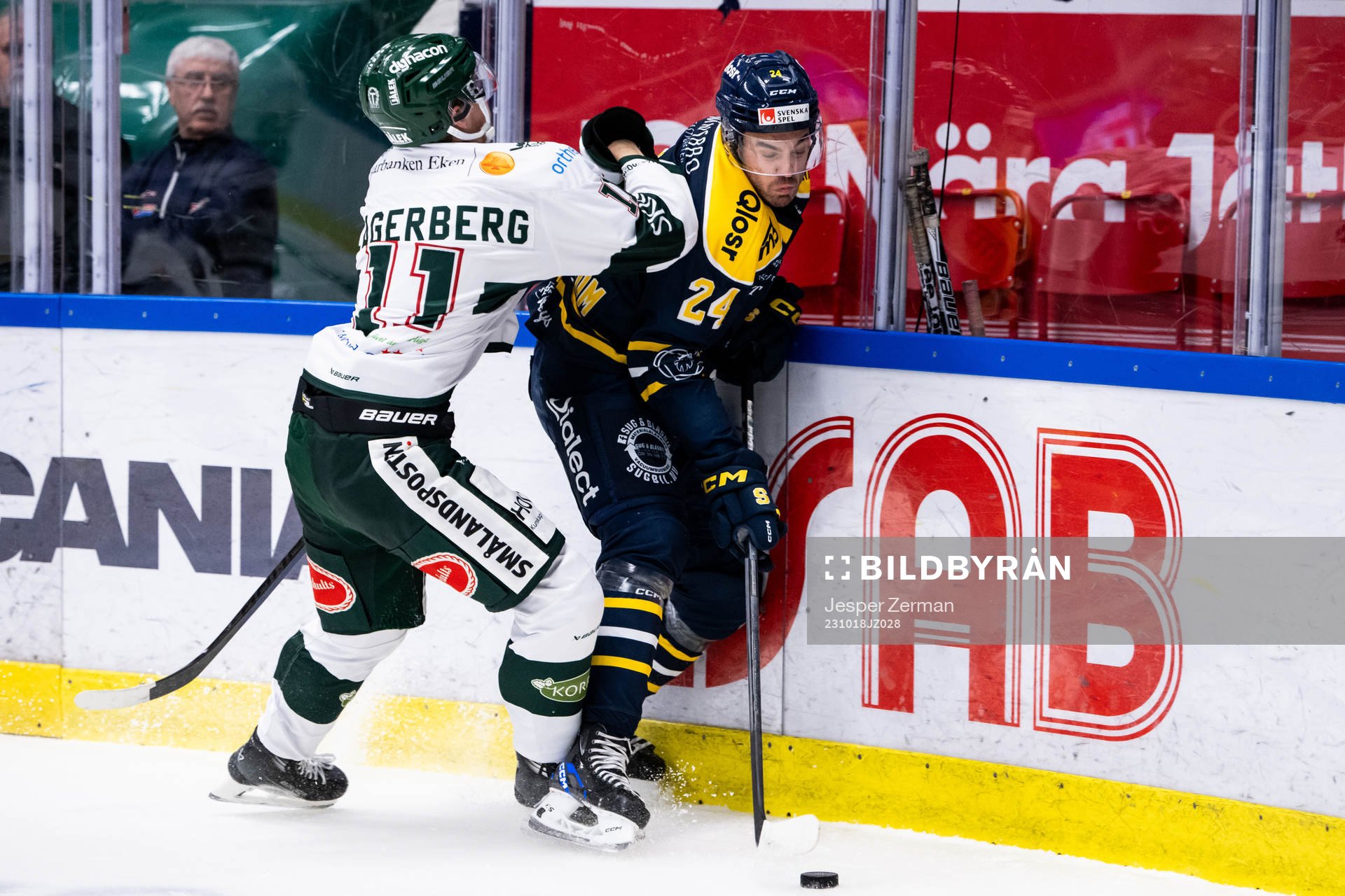 Tingsryds Lucas Lagerberg och Södertäljes Jacob Dahlström