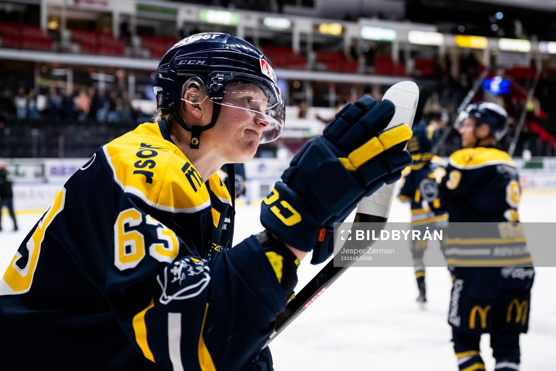 Södertäljes Julius Bergman jublar