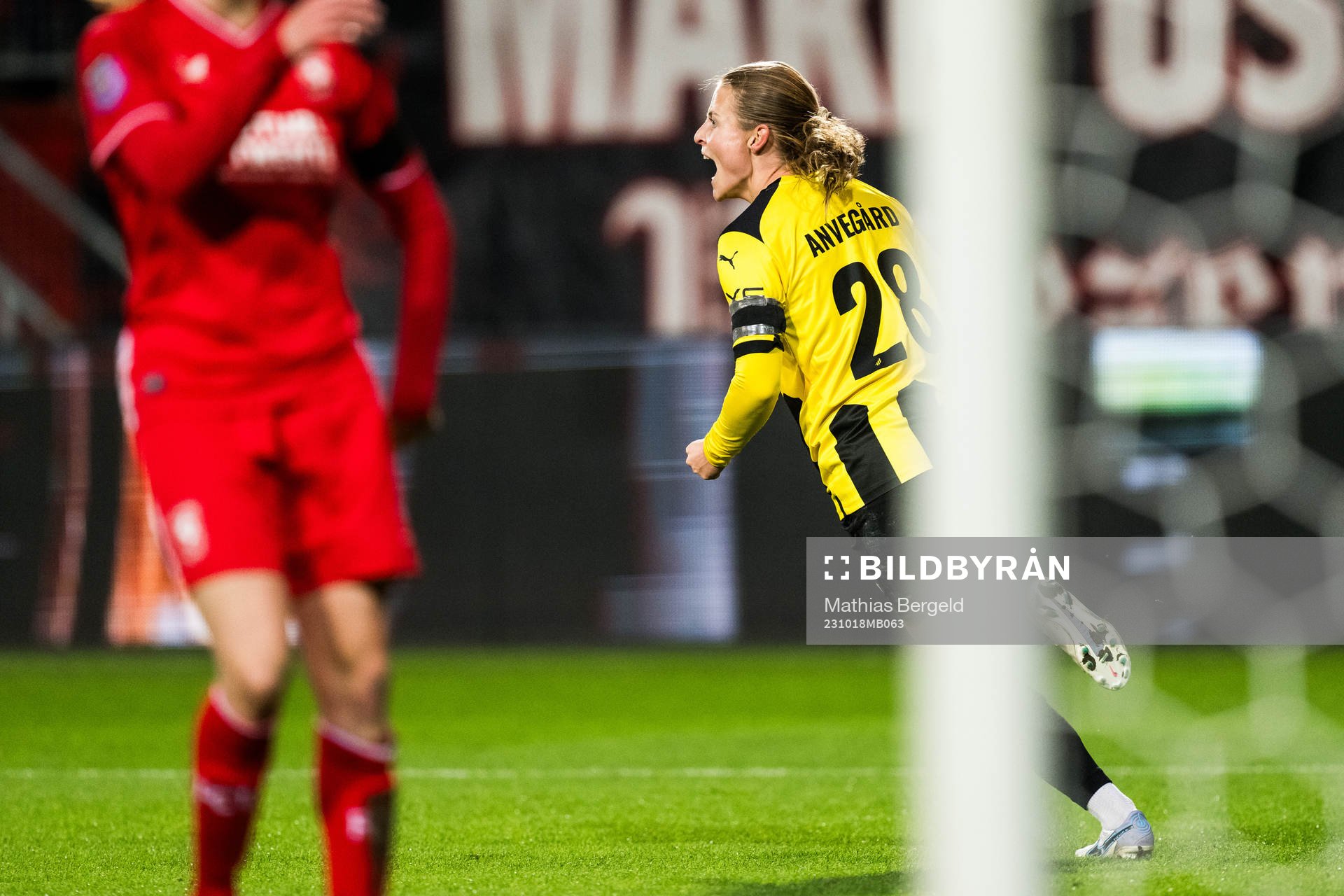Anna Anvegård of Häcken celebrates