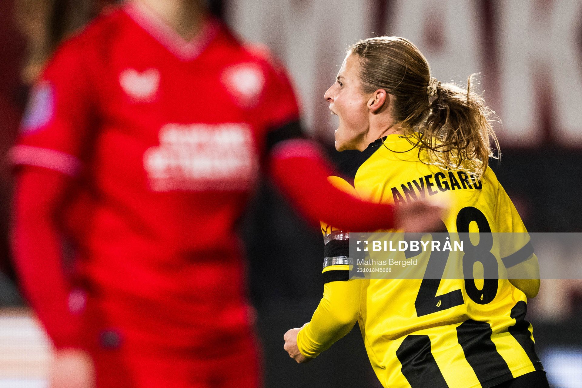 Anna Anvegård of Häcken celebrates