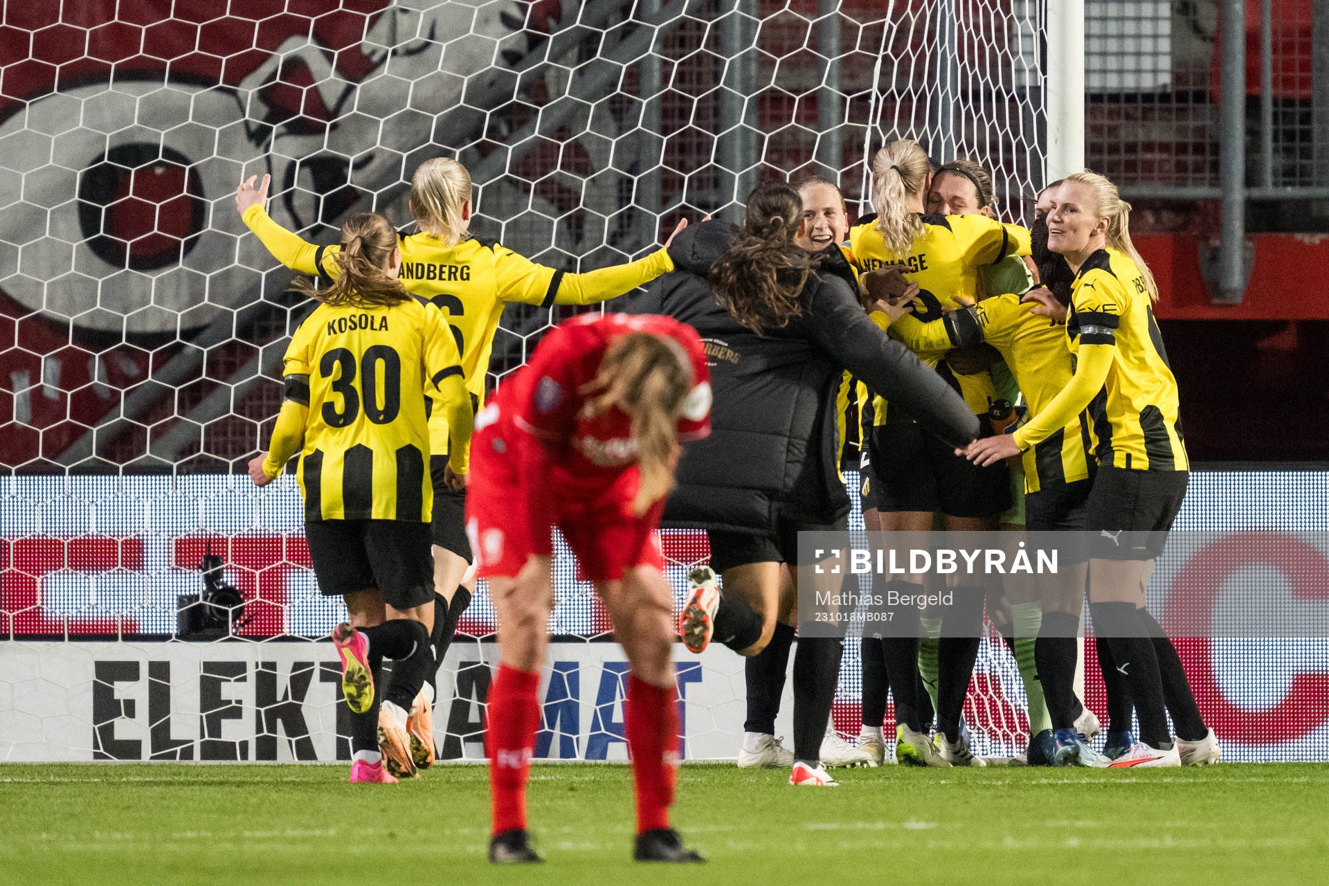 Players of Häcken celebrate