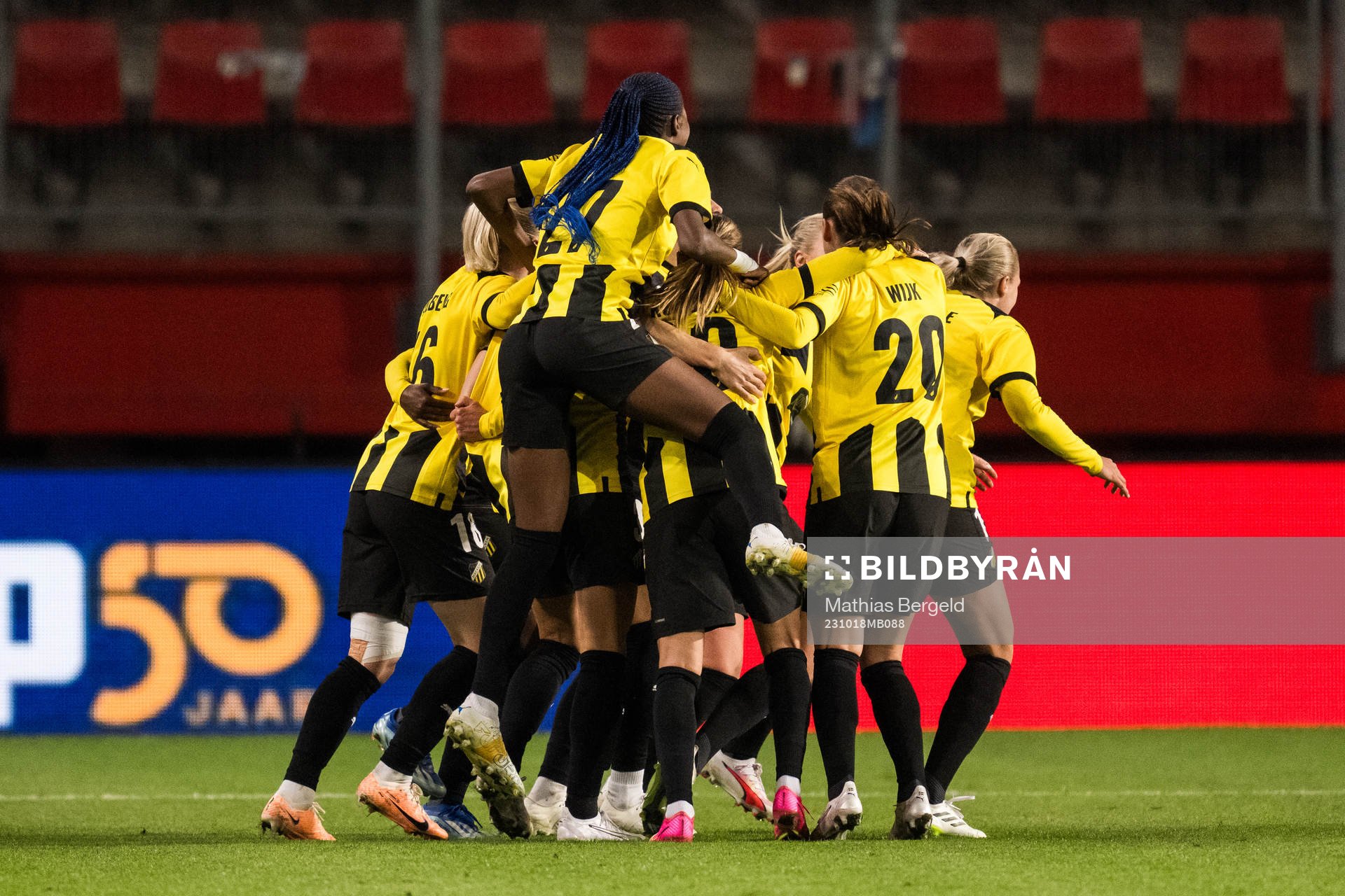 Players of Häcken celebrate