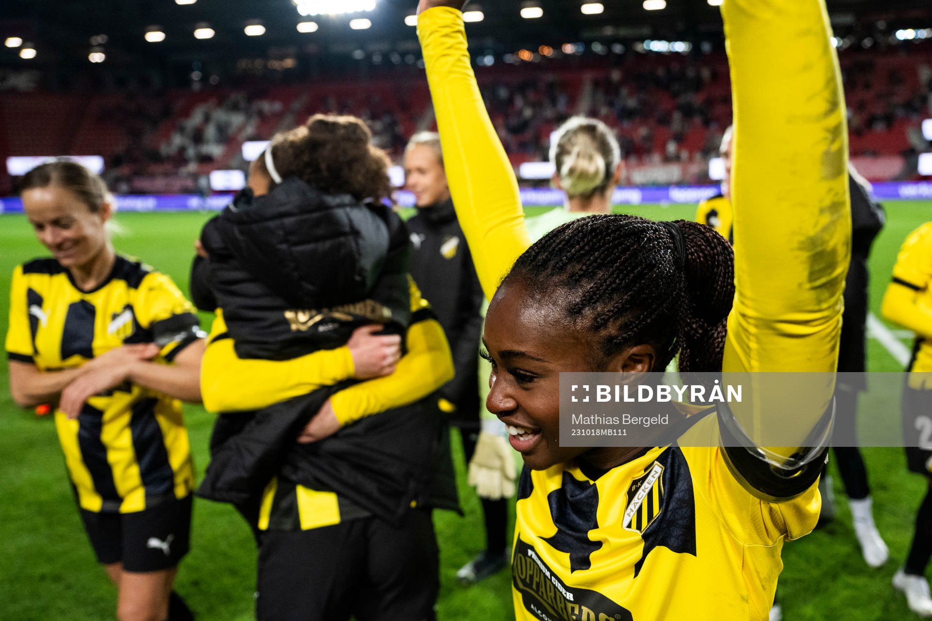 Monica Jusu Bah of Häcken celebrates
