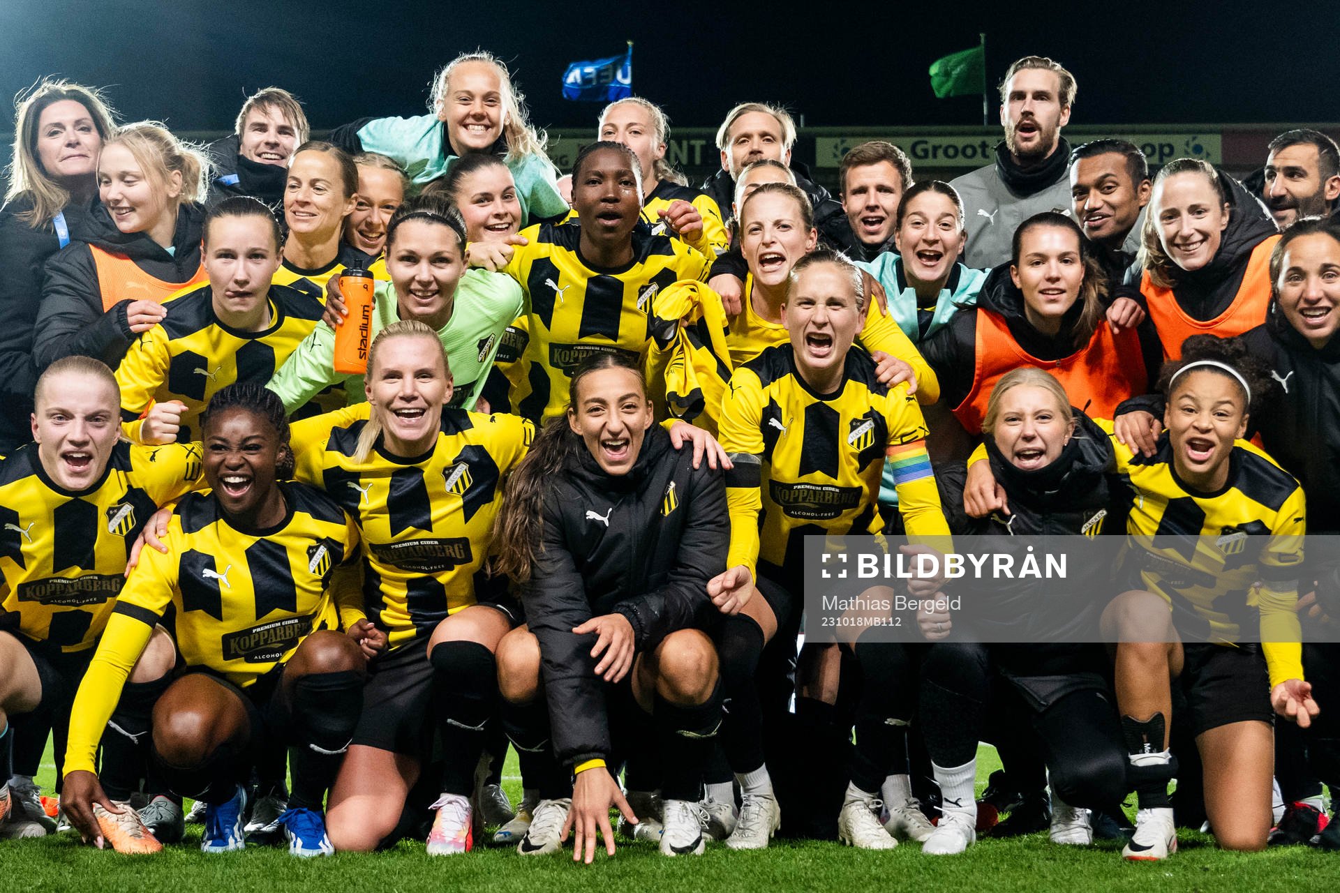 Players of Häcken celebrate