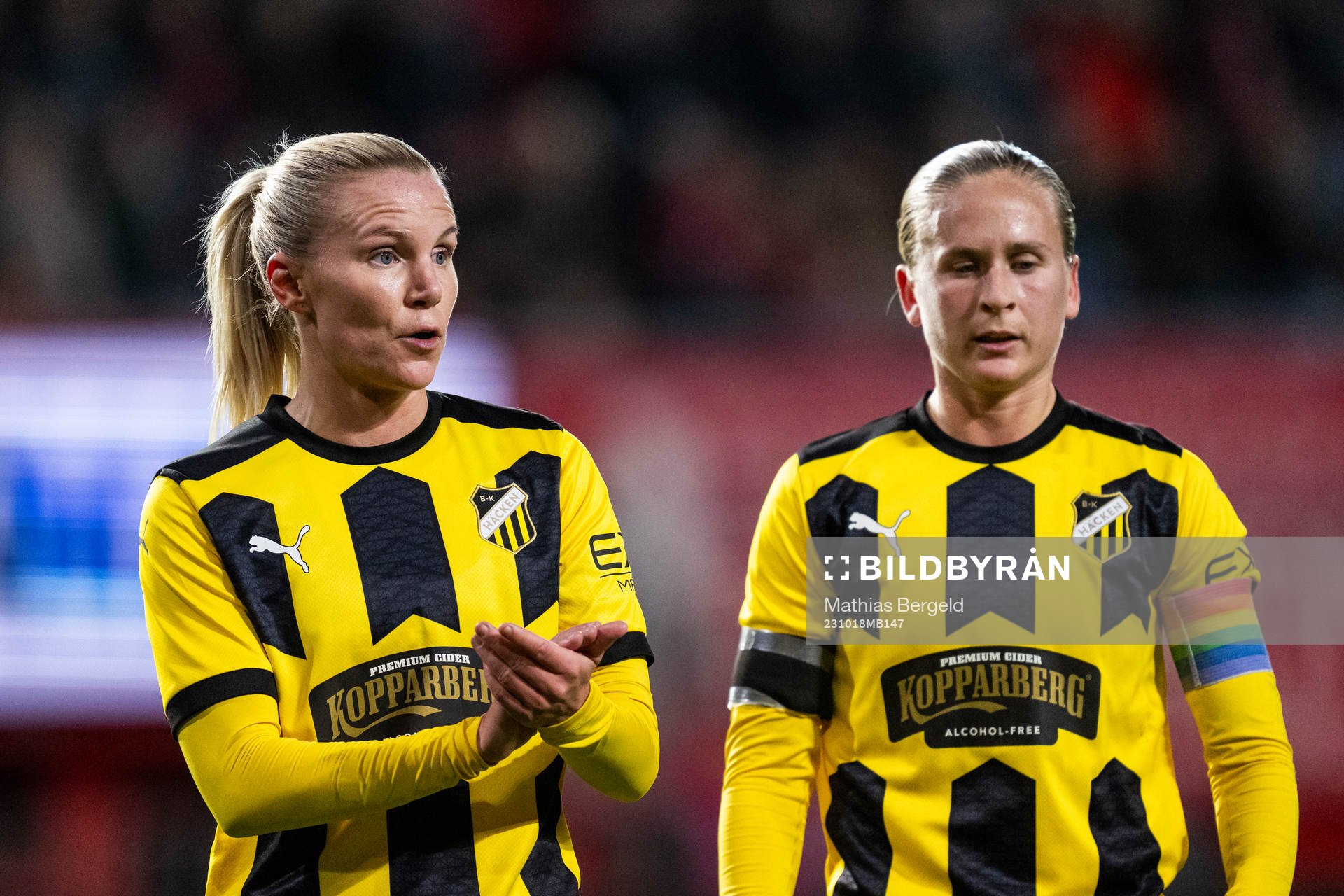 Josefine Rybrink and Filippa Curmark of Häcken
