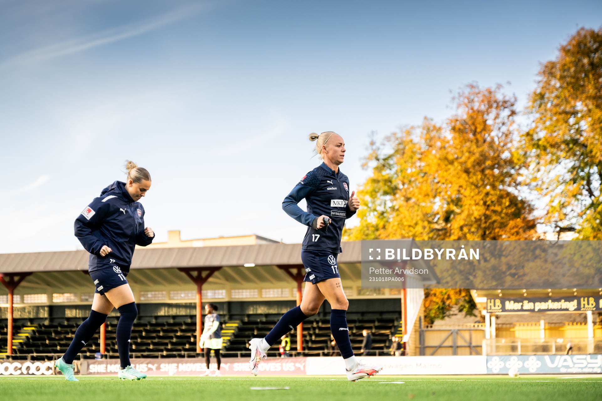 Emma Jansson and Caroline Seger of Rosengård