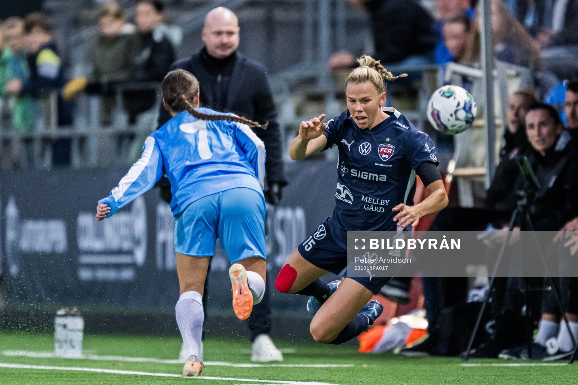 Abigail Ostrem of Spartak Subotica and Jessica Wik of