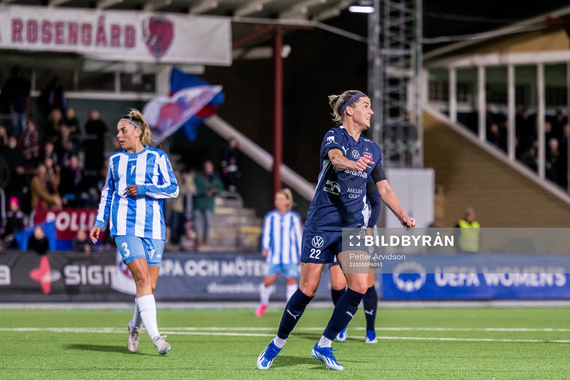 Olivia Schough of Rosengård celebrates