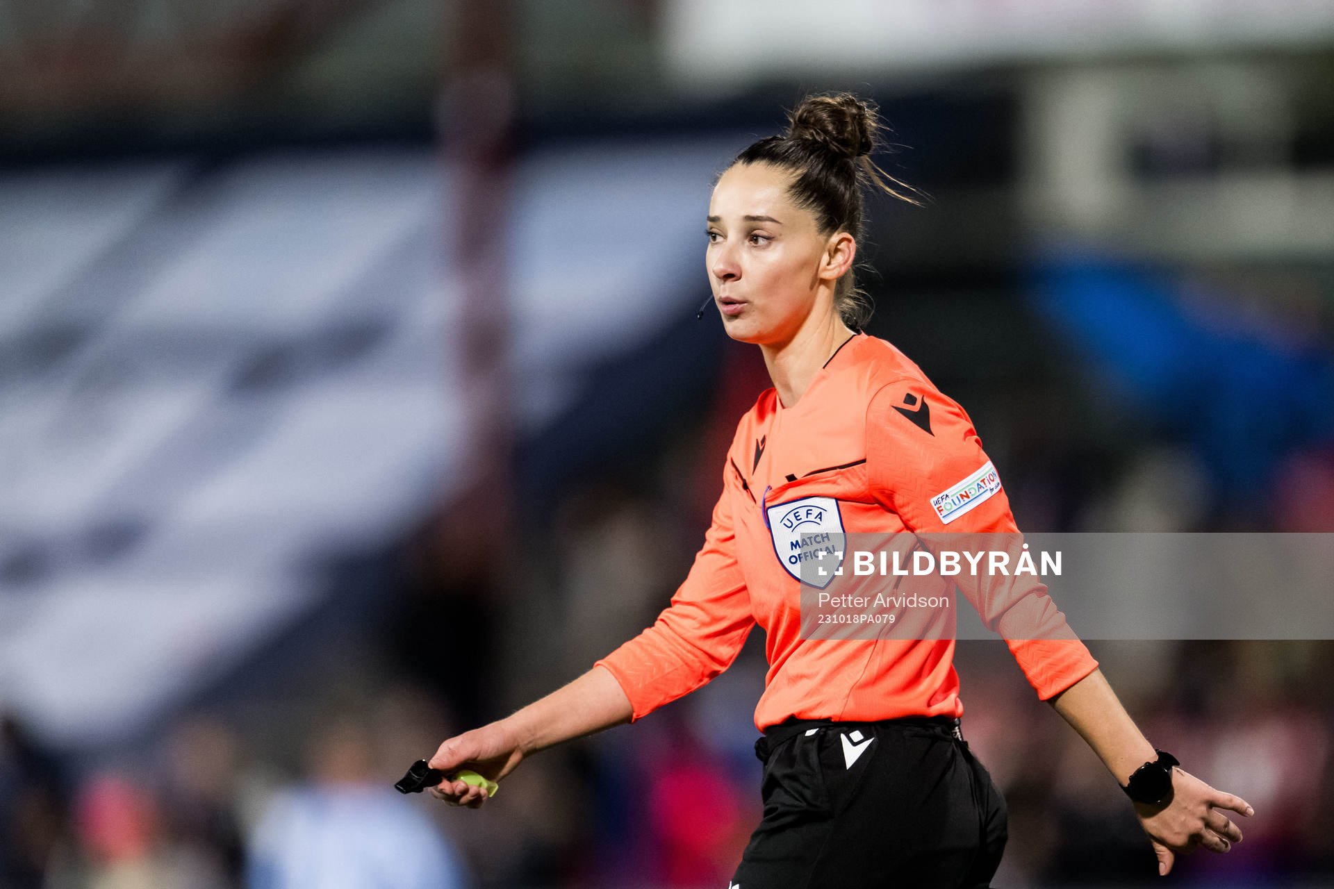 During the UEFA Women's Champions League qualifying match
