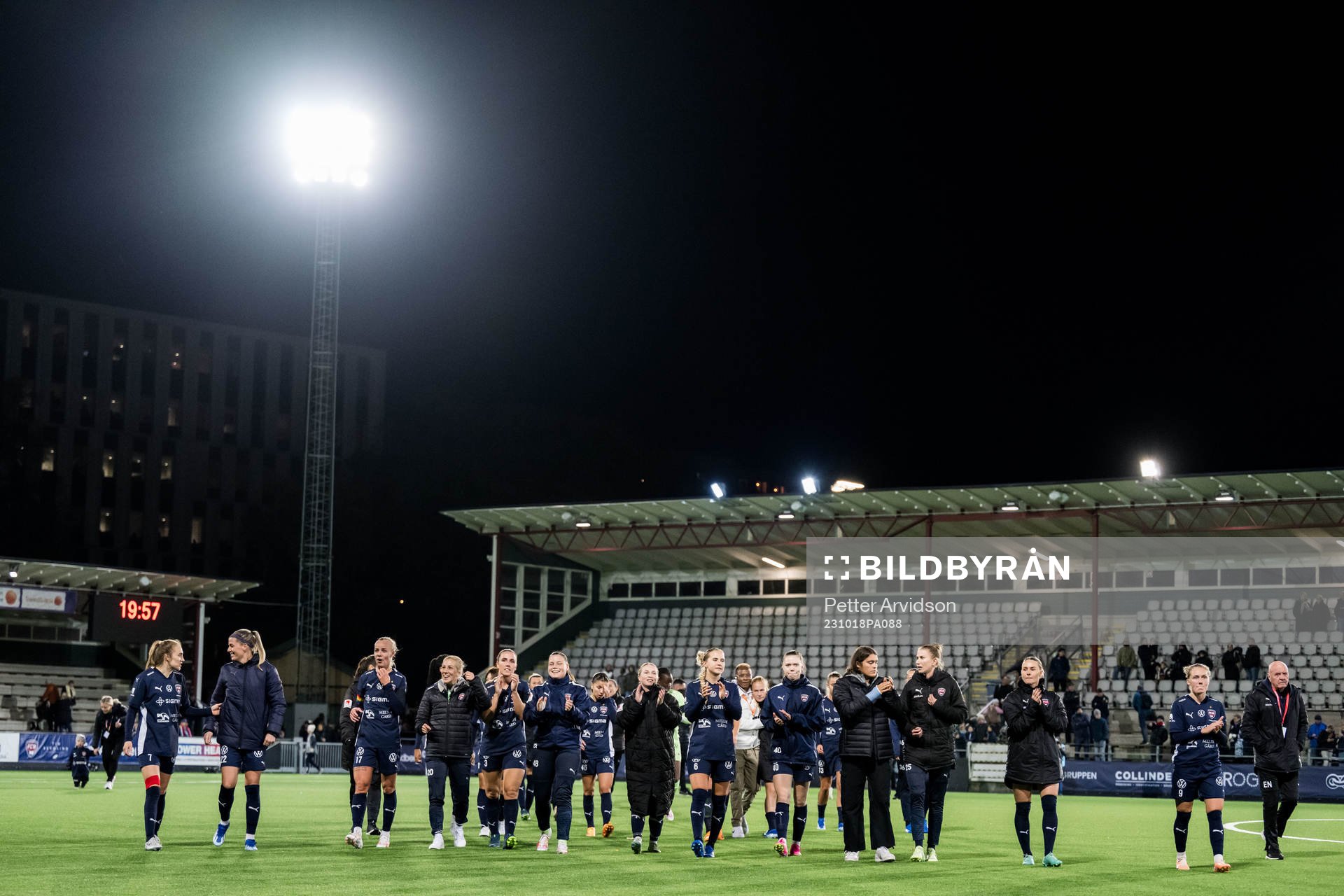 Players of Rosengård celebrate
