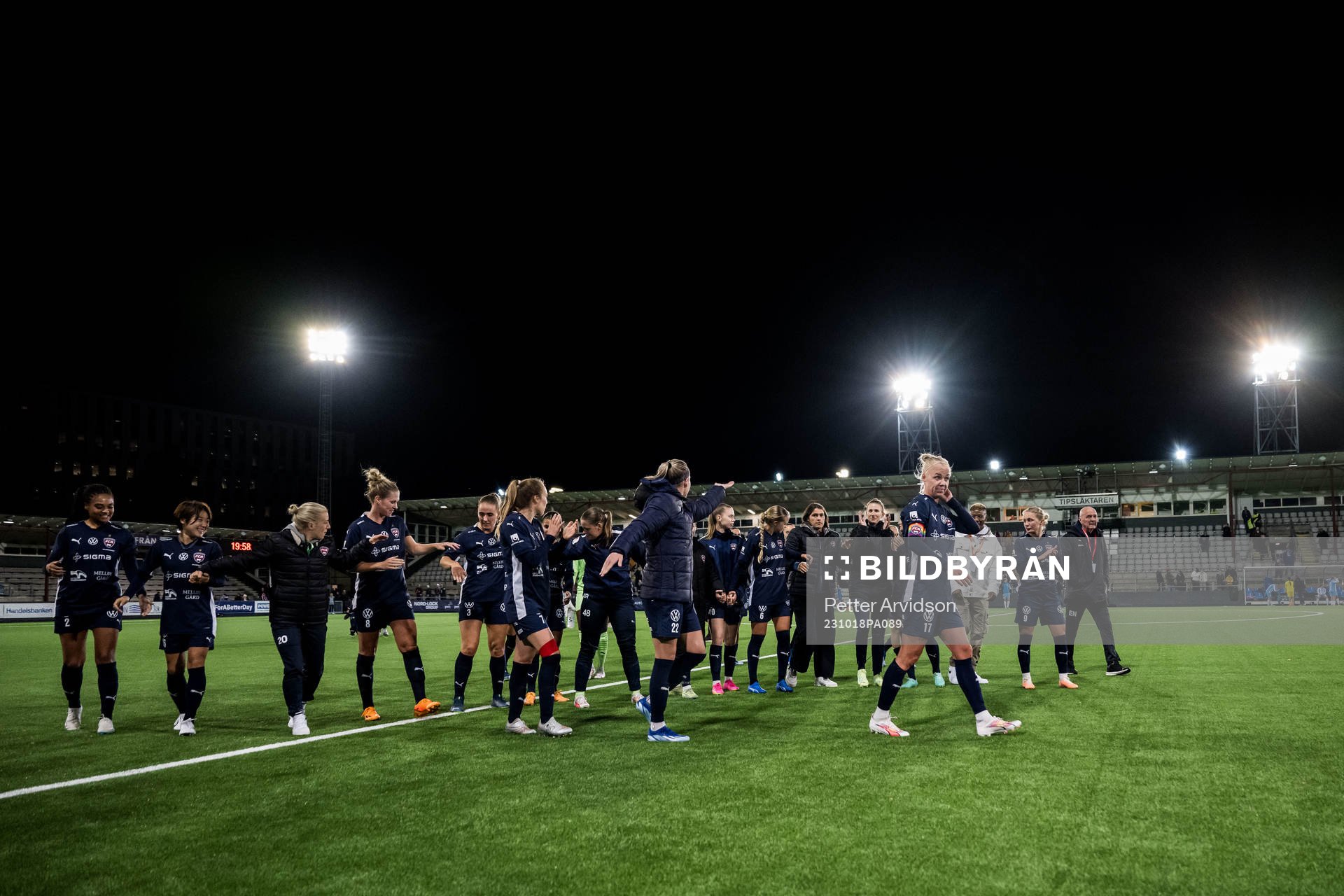 Players of Rosengård celebrate