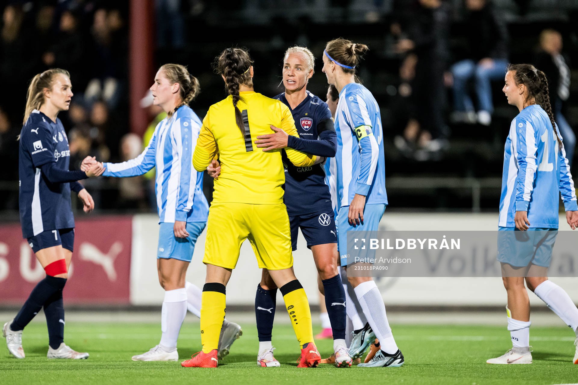 Caroline Seger of Rosengård celebrates