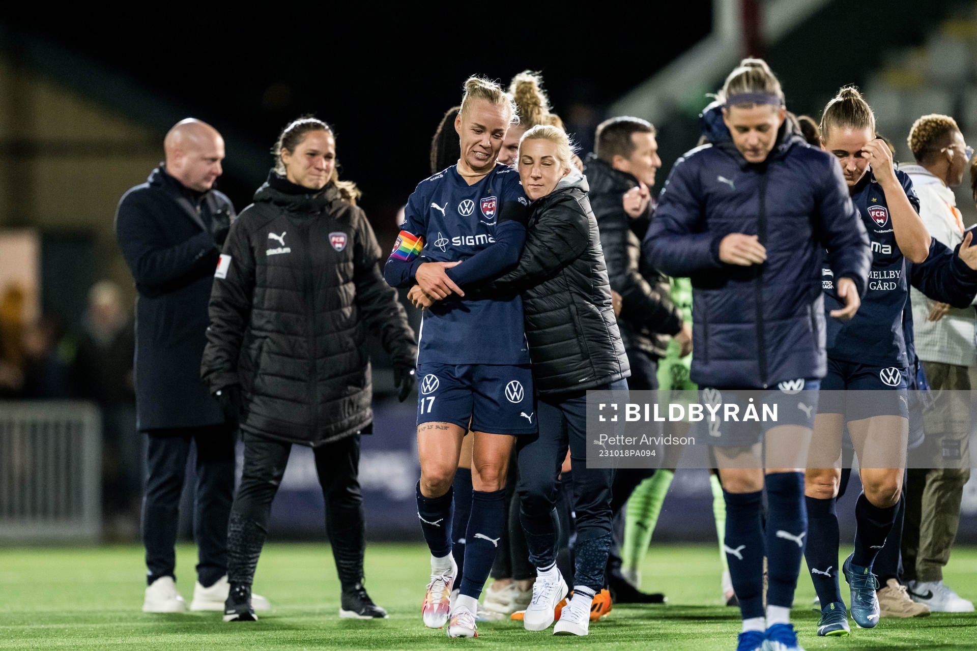 Caroline Seger of Rosengård celebrates