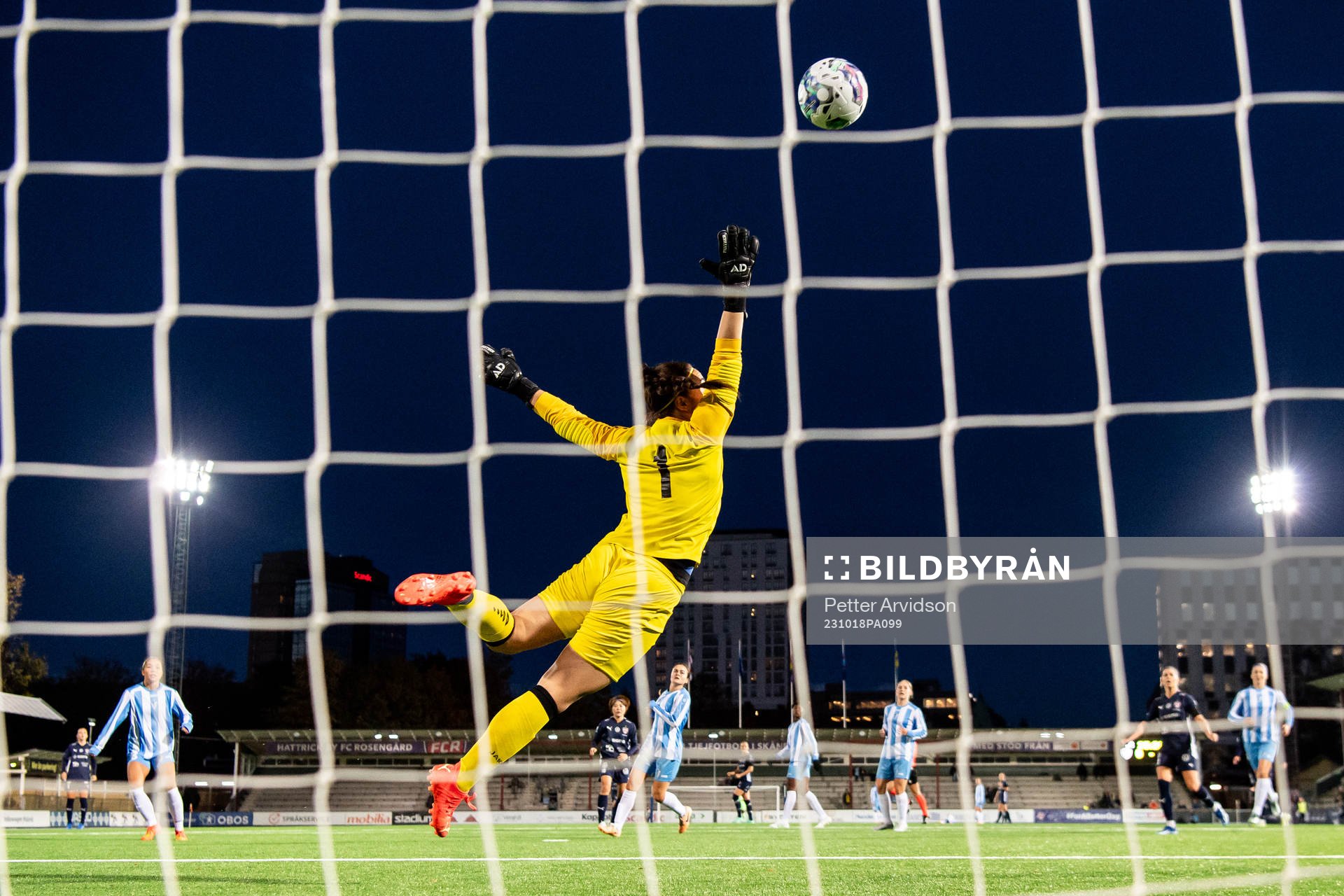 Mai Kadowaki of Rosengård scores the 1-0 gaol against