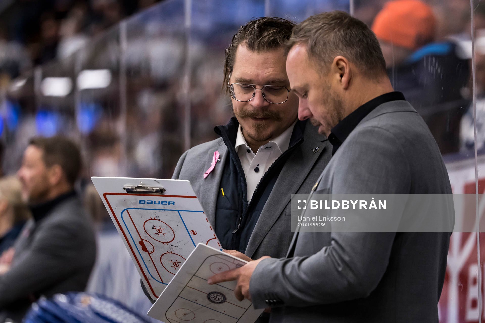 Leksands tränare Björn Hellkvist och assisterande