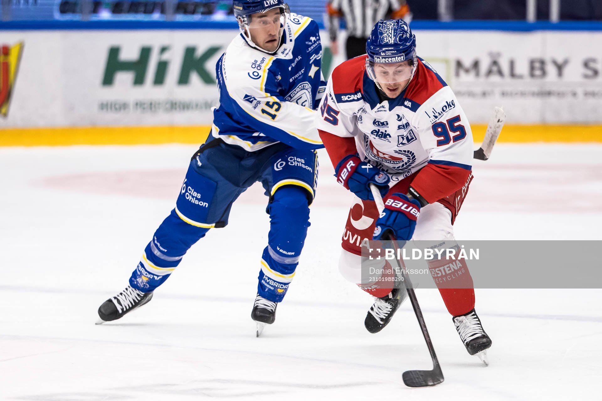 Oskarshamns Nick Olesen och Leksands Max Veronneau