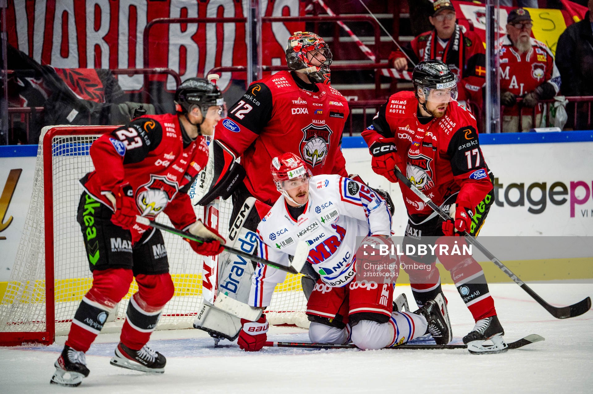 Timrås Panu Mieho mot Malmö Redhawks Christoffer
