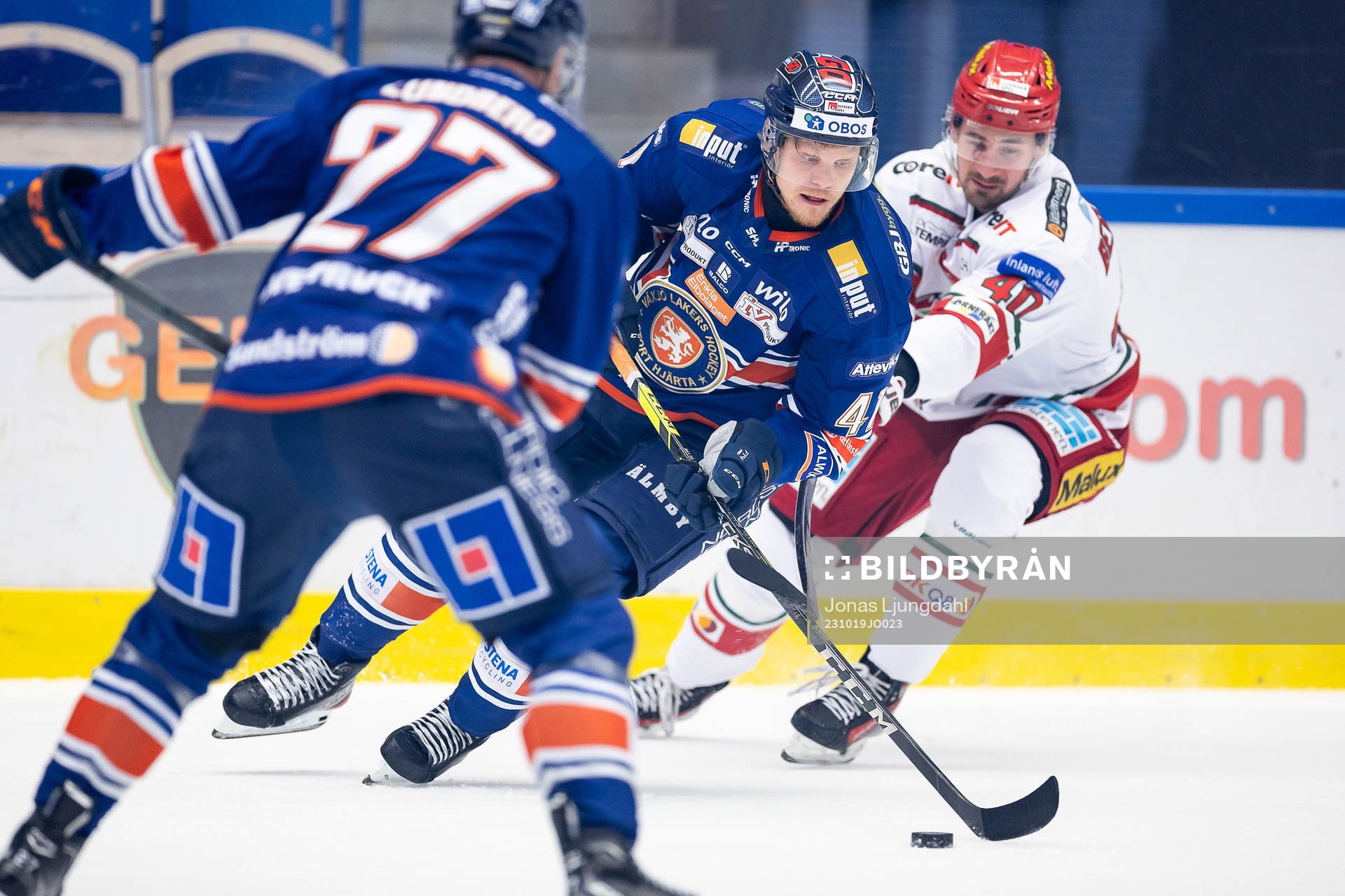 Växjös Ludvig Nilsson och MoDos David Bernhardt