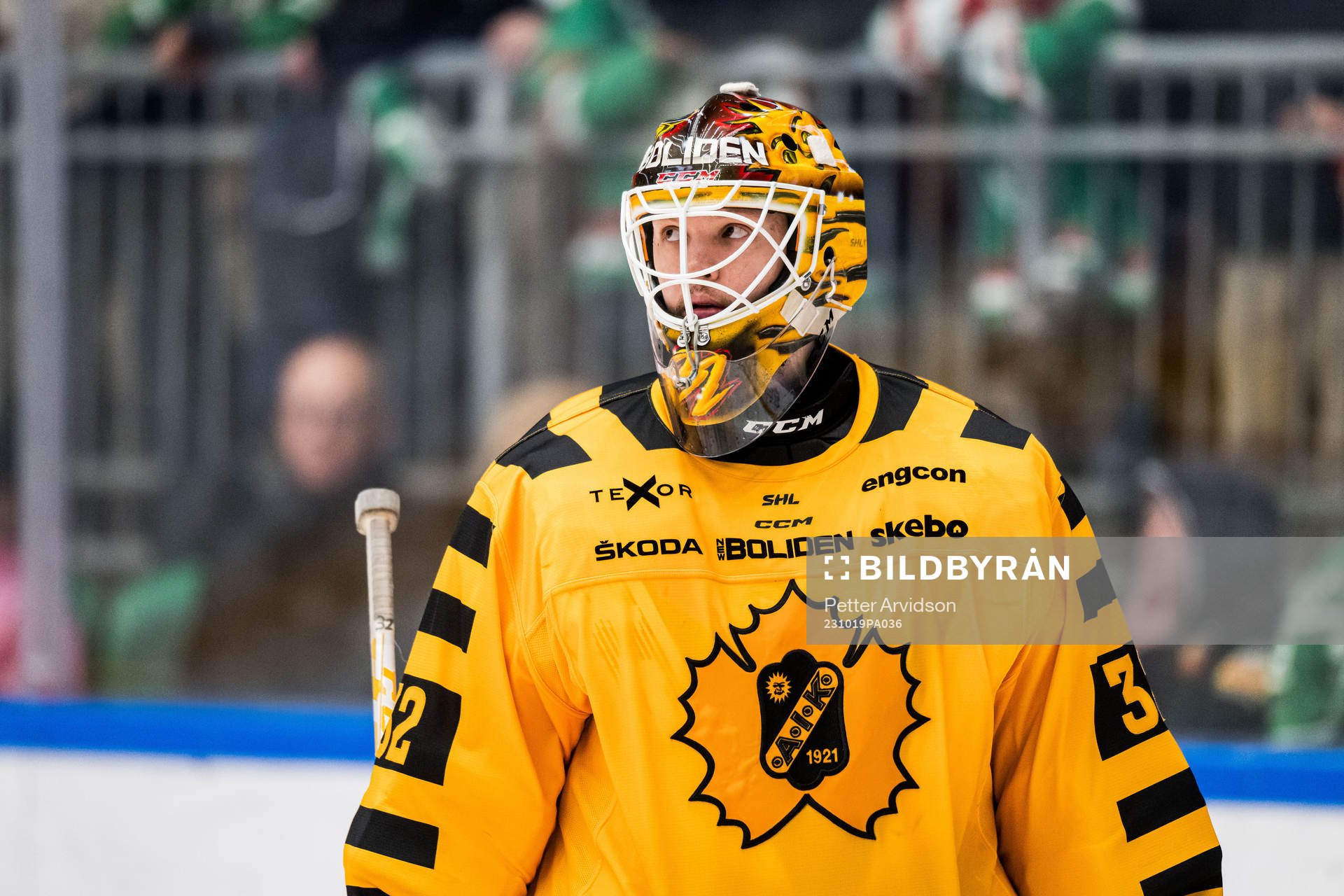 Skellefteås målvakt Linus Söderström deppar
