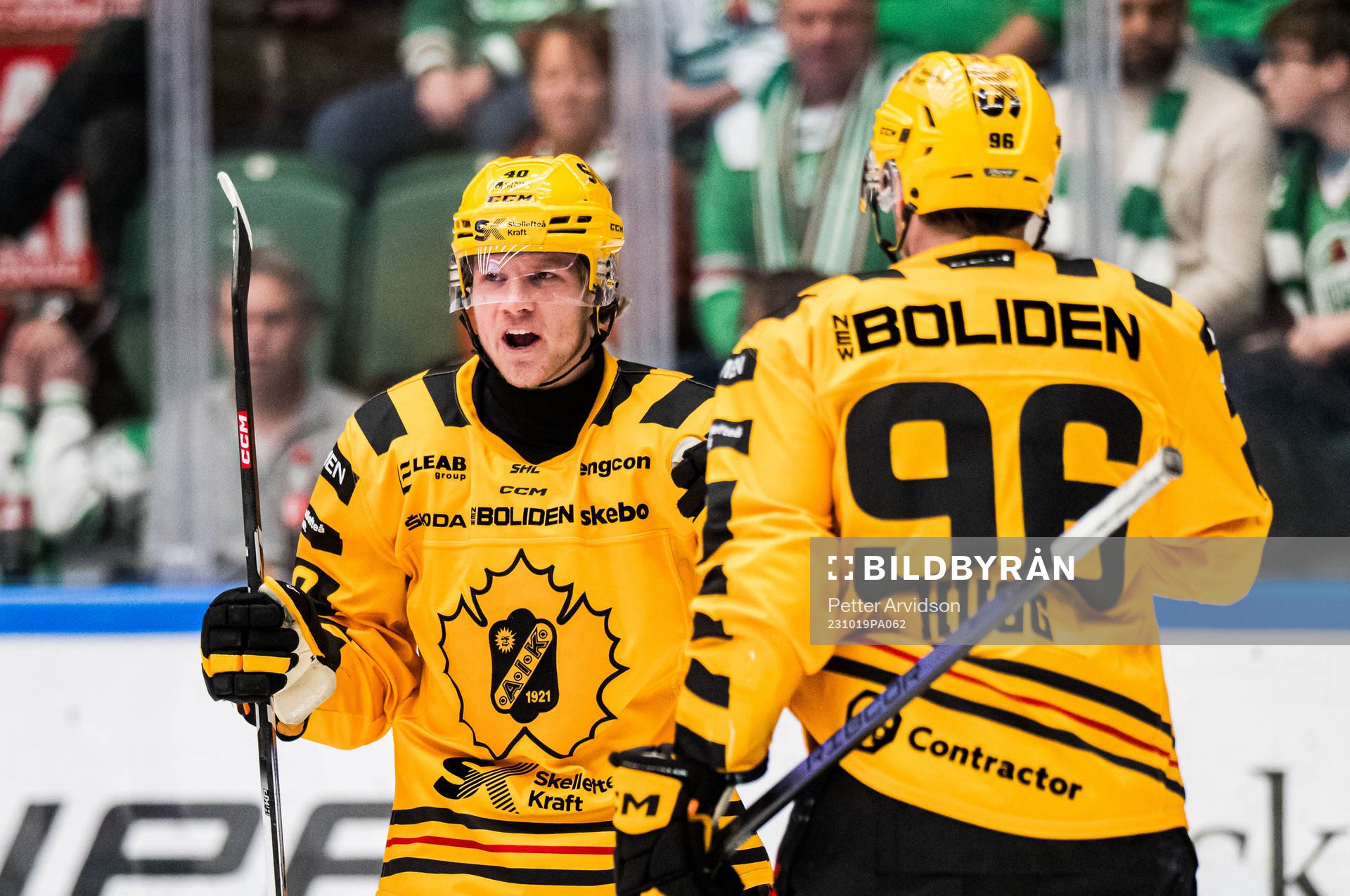Skellefteås Anton Heikkinen jublar