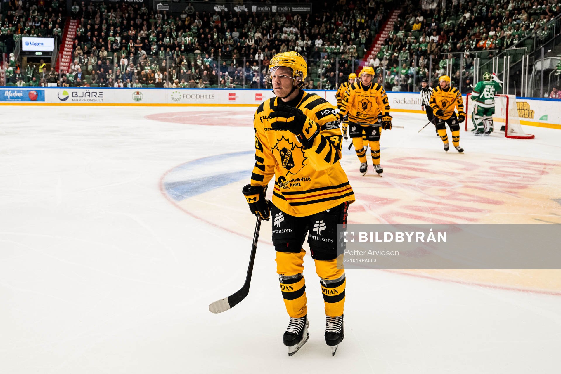 Skellefteås Anton Heikkinen jublar