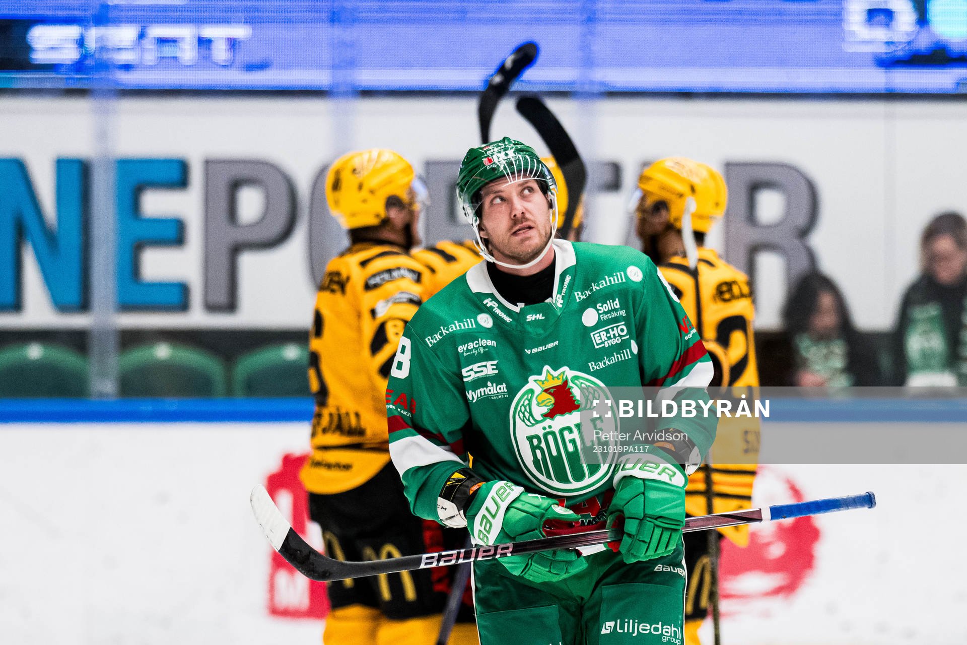 Rögles Linus Sandin deppar