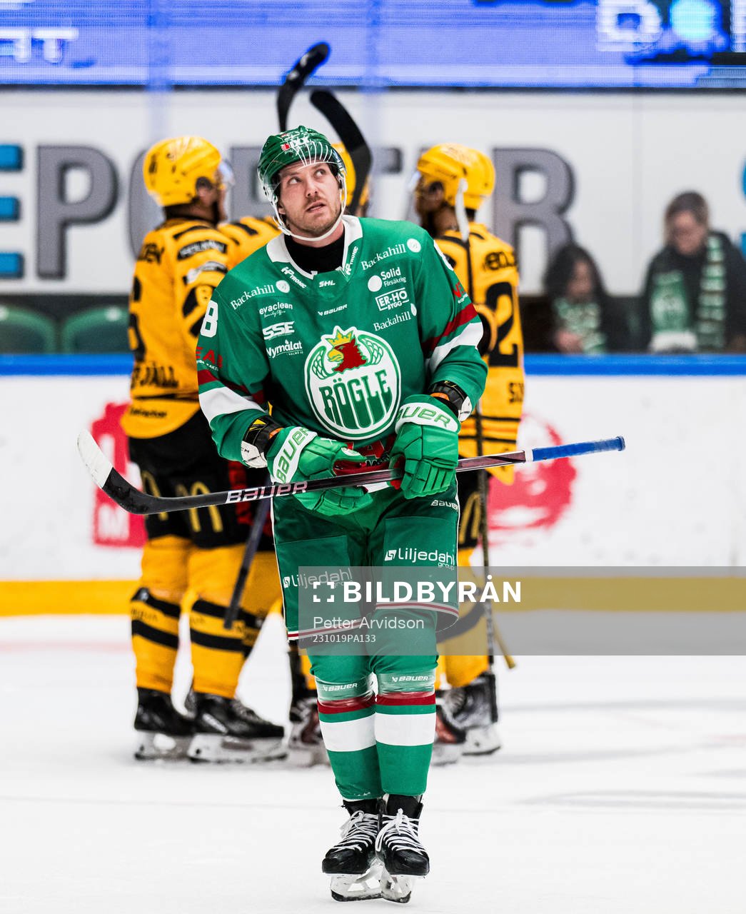 Rögles Linus Sandin deppar