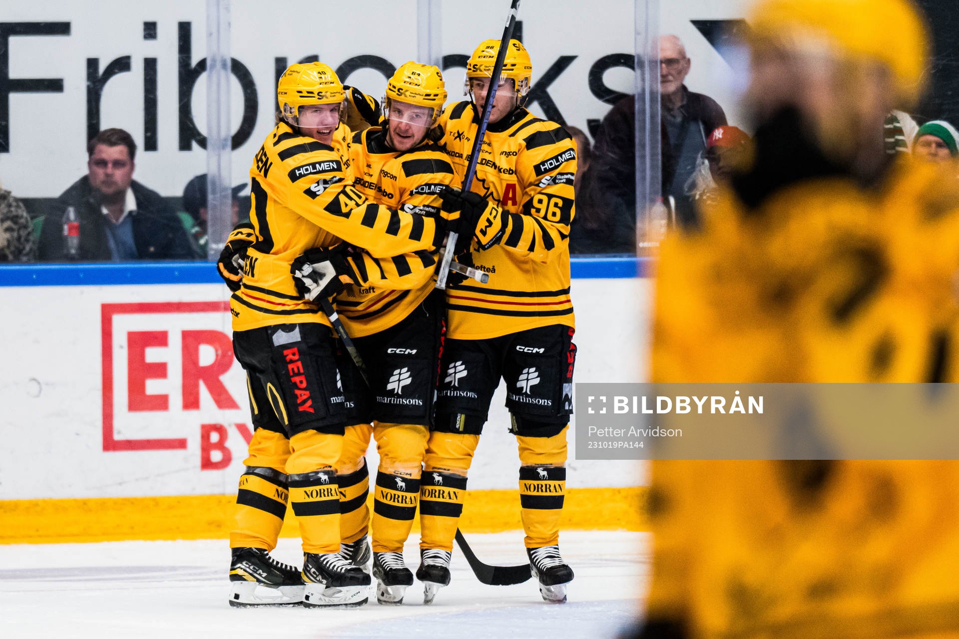 Skellefteås Anton Heikkinen, Jonathan Pudas och Rickard