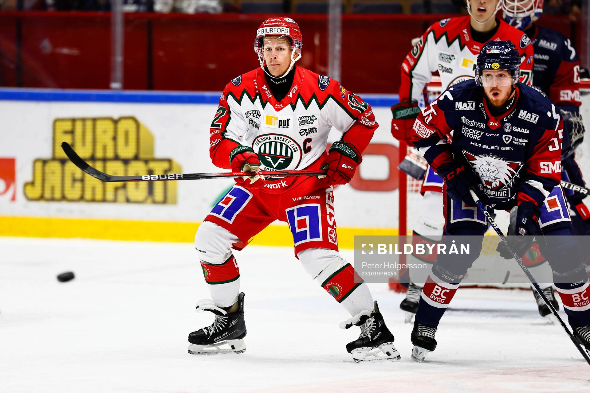 Frölundas Max Friberg och Linköpings Arvid Aronsson