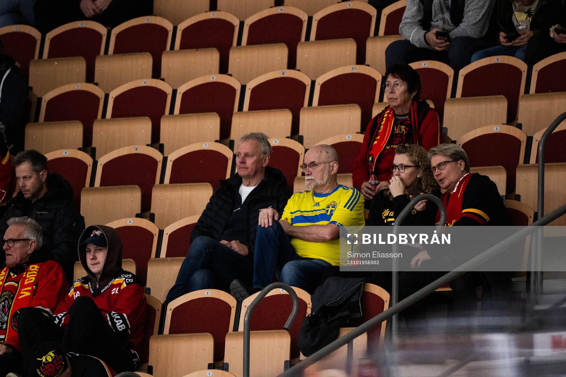 Supporter med svensk landslagströja