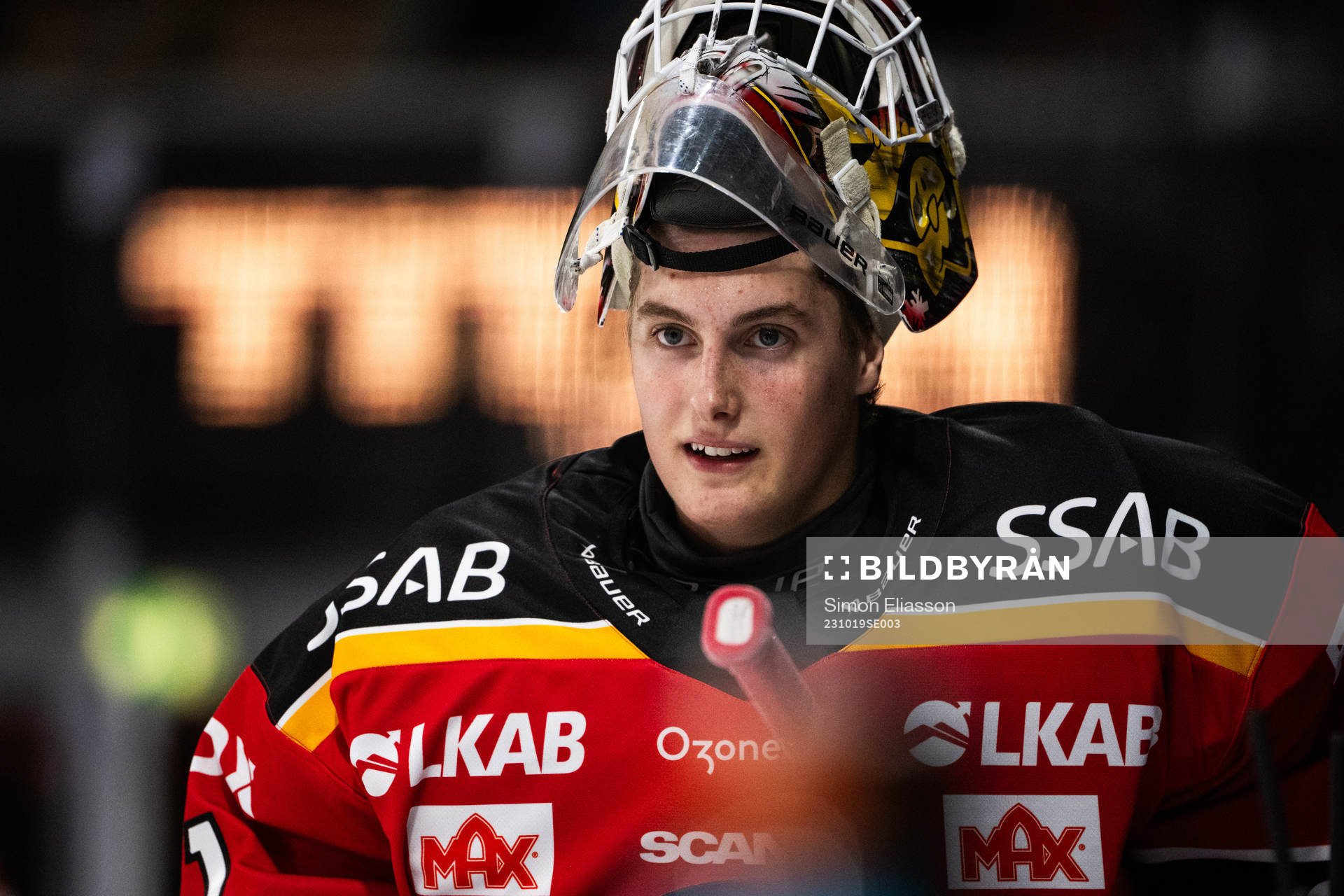 Luleås målvakt Isak Sörqvist