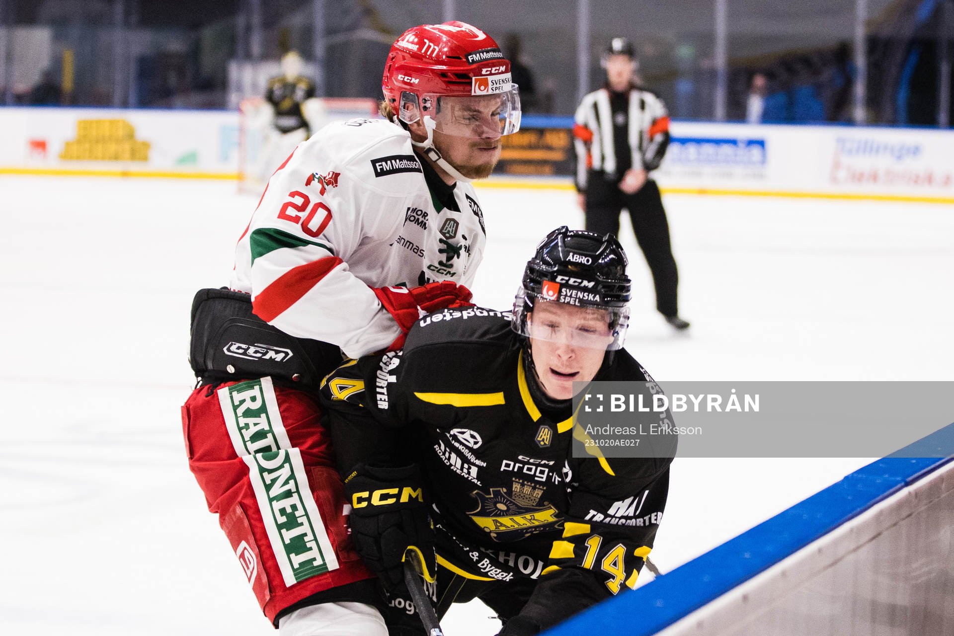 Moras Gustav Willman-Borvik och AIKs Oscar Öhman