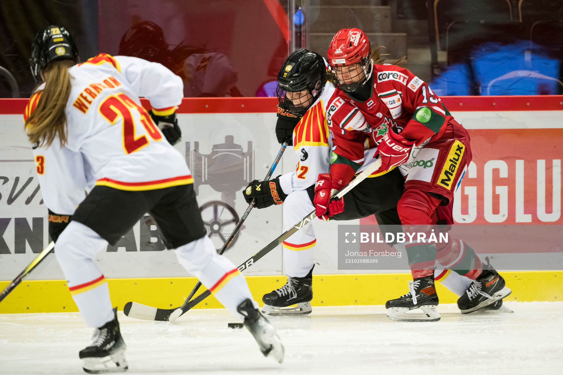 Modos Lauren Bellefontaine och Brynäs Hanna Thuvik