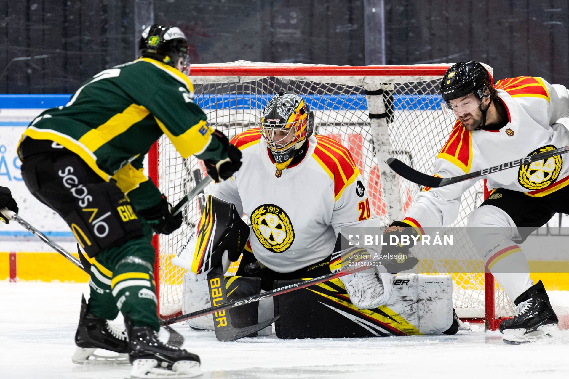 Brynäs målvakt Damian Clara