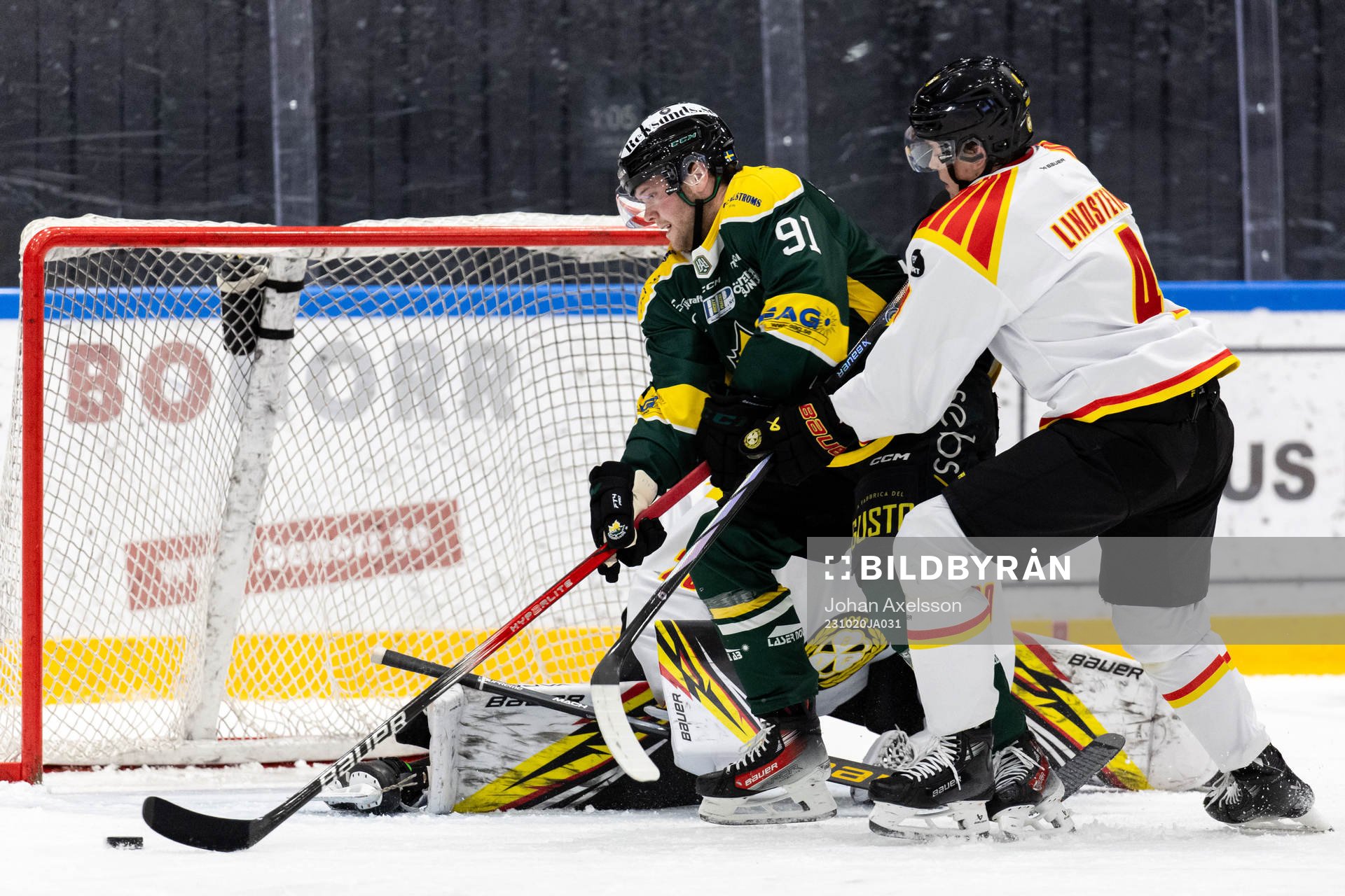 Brynäs Theo Lindstein och Östersunds Oscar Pettersson