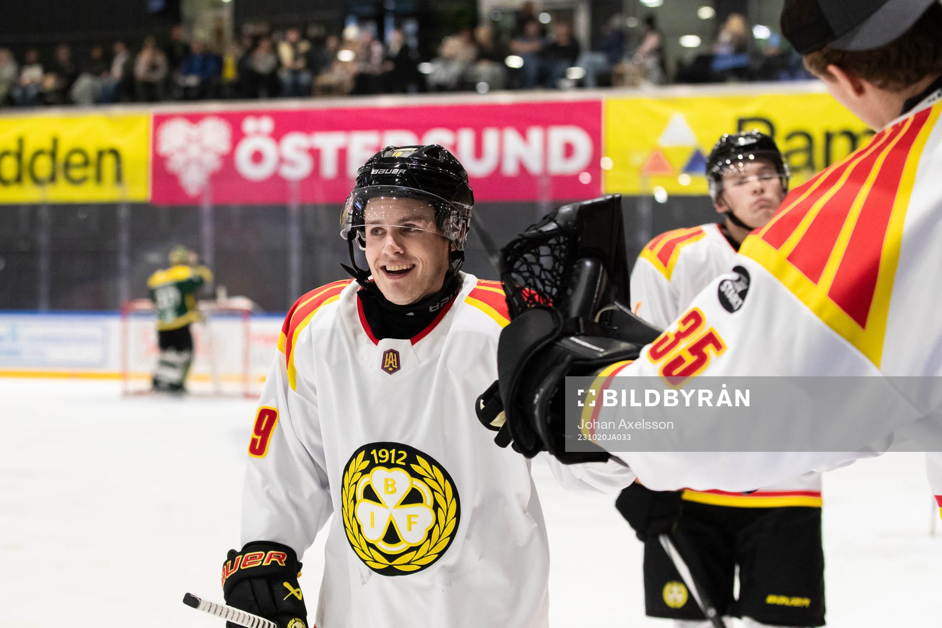 Brynäs Tyler Kelleher jublar