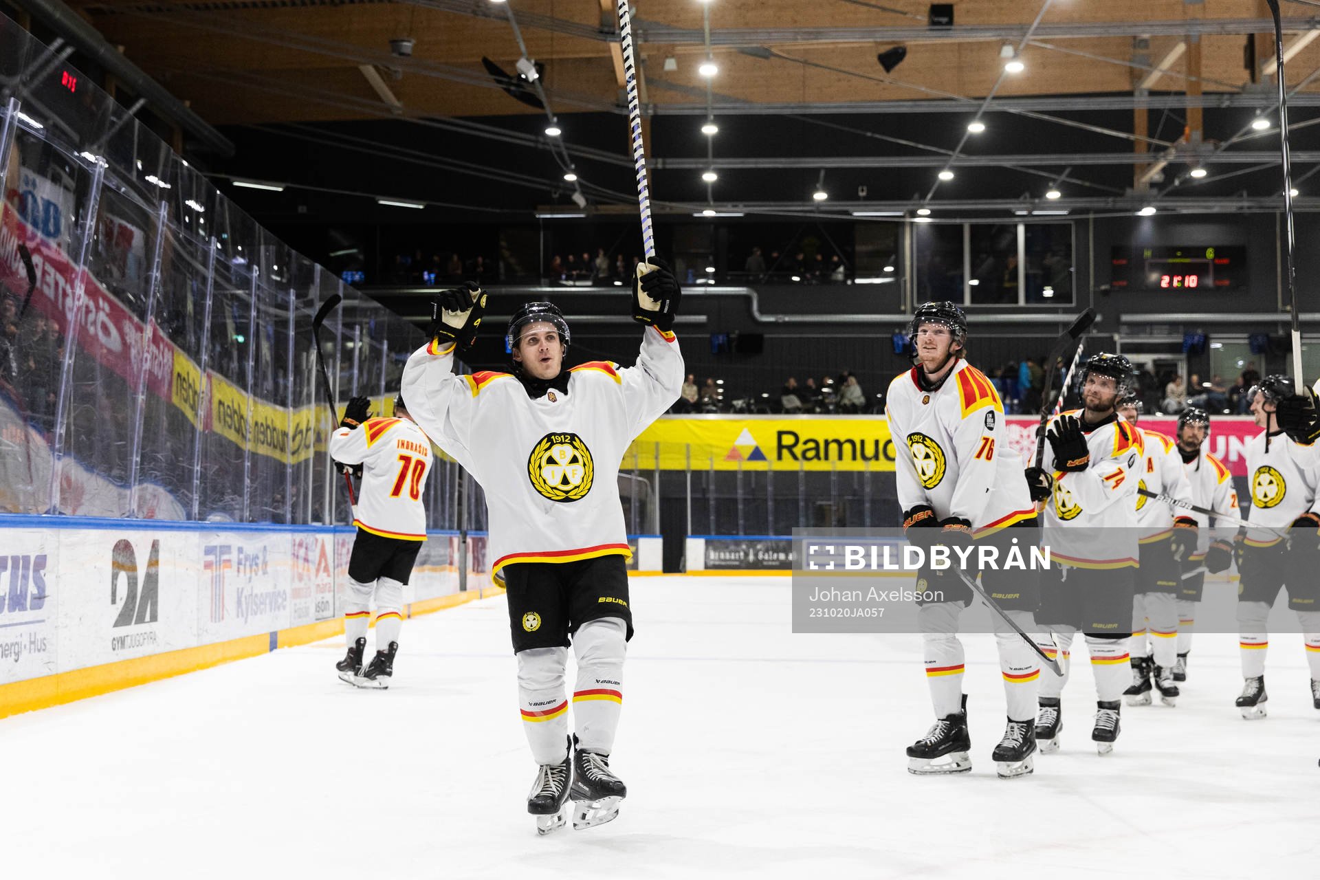 Brynäs Tyler Kelleher jublar